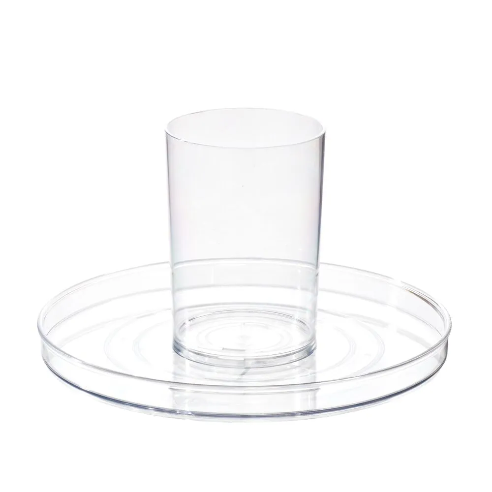 11" Lazy Susan Spinning Cosmetic Organizer with Removable Cup