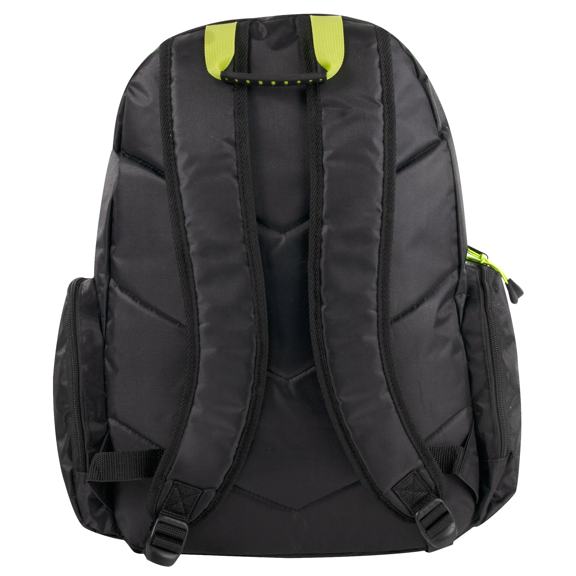 19 Inch Mountain Edge Multi-Pocket Reflective Backpack with Laptop Section - Black