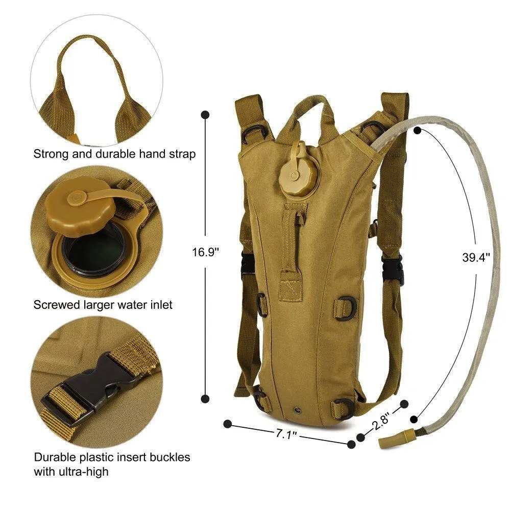 2L RUCKSACK TACTICAL HYDRATION BACKPACK