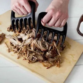 2pcs Bear Claws Barbecue Fork Tongs Pull Meat Clamp Roasting Fork