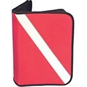 3 Ring Zippered Dive Log Organizer - Dive Flag