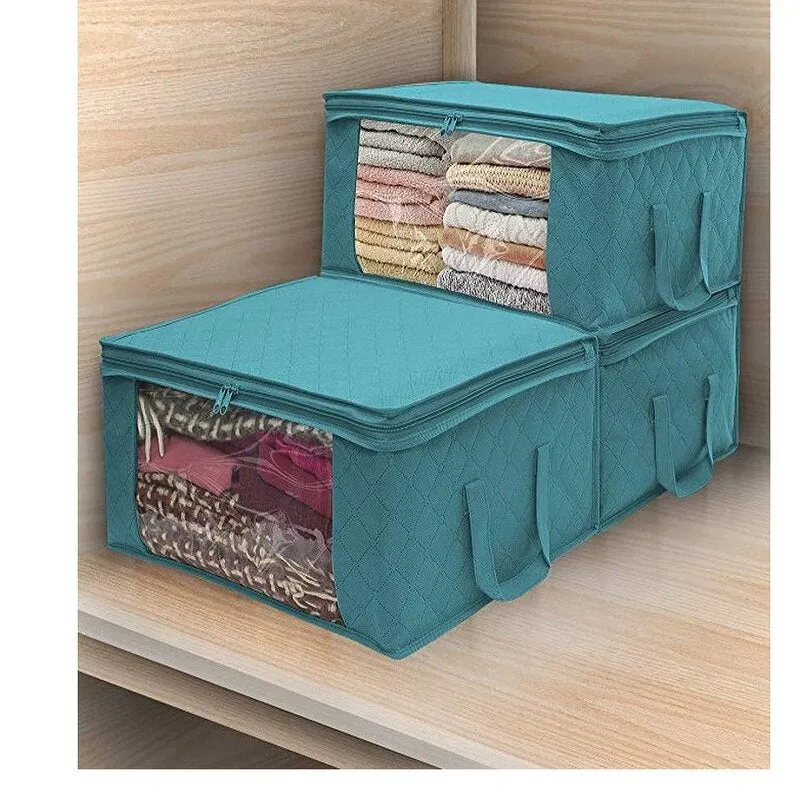 3Pcs Blanket Quilt Clothes Closet Box