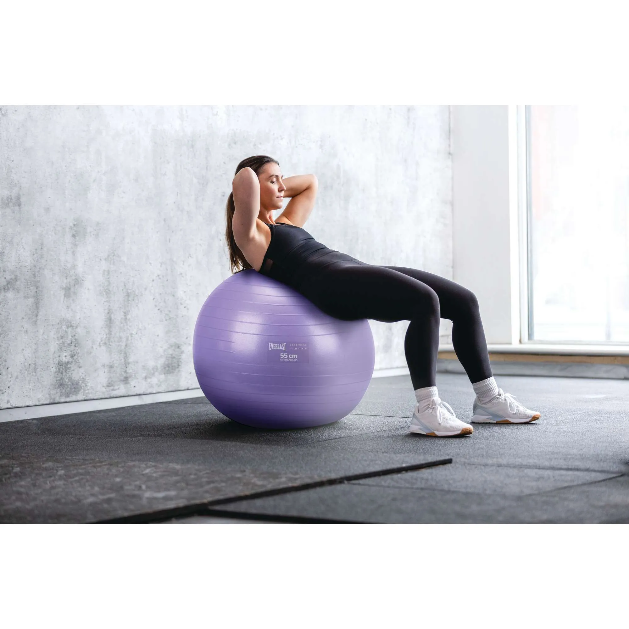 55cm Anti-Burst Stability Ball W/3LB Sand Weight