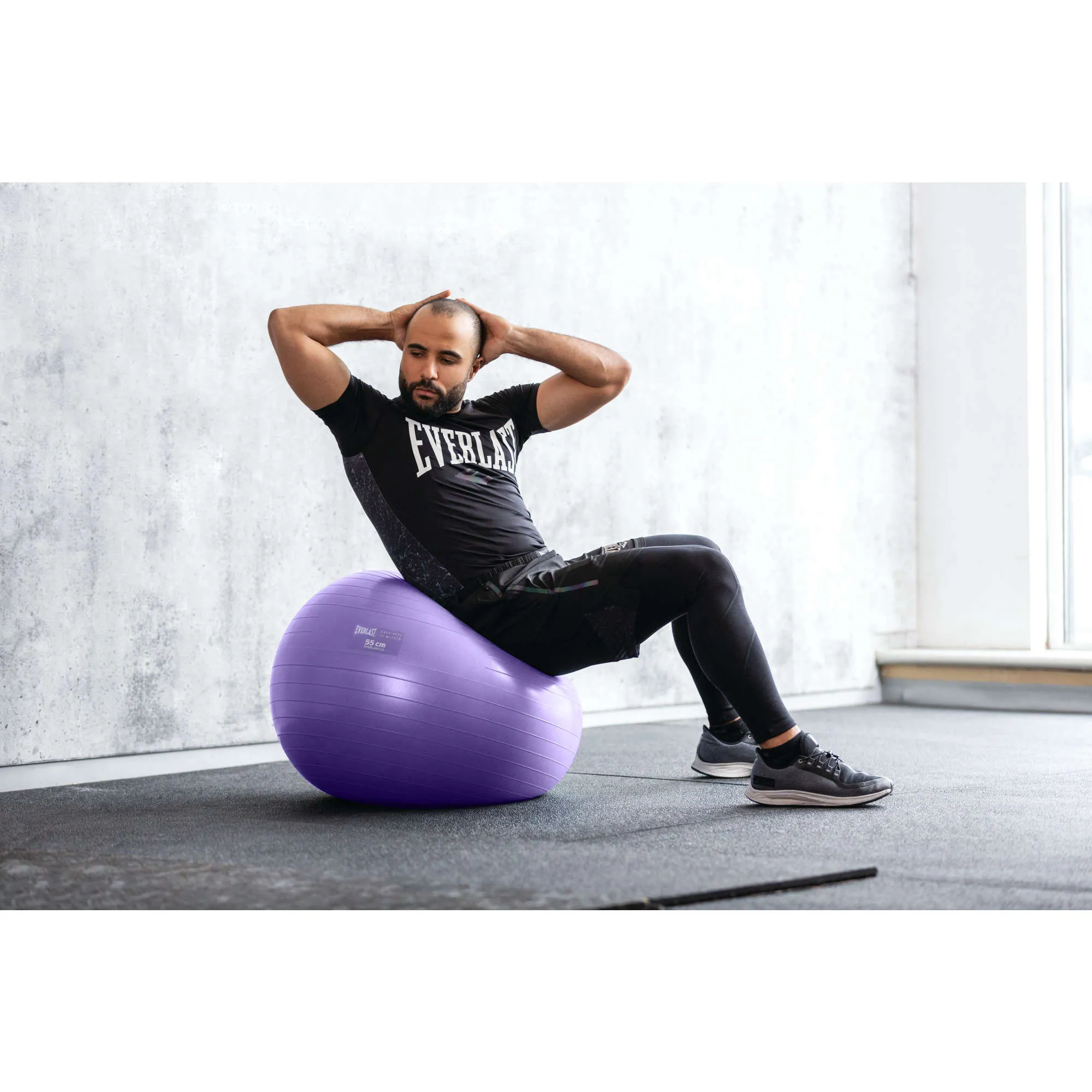 55cm Anti-Burst Stability Ball W/3LB Sand Weight