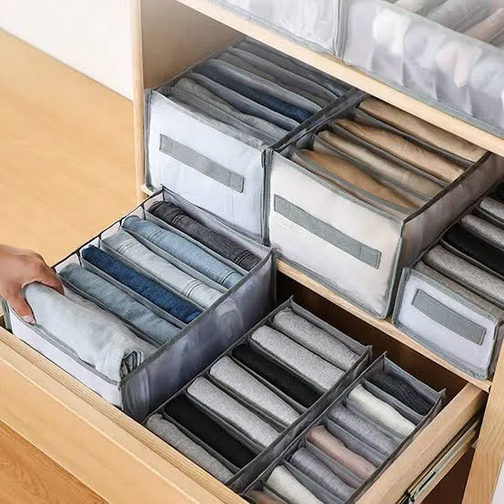 7 Grid Jeans Organizer / Wardrobe Organizer For Multiple Items