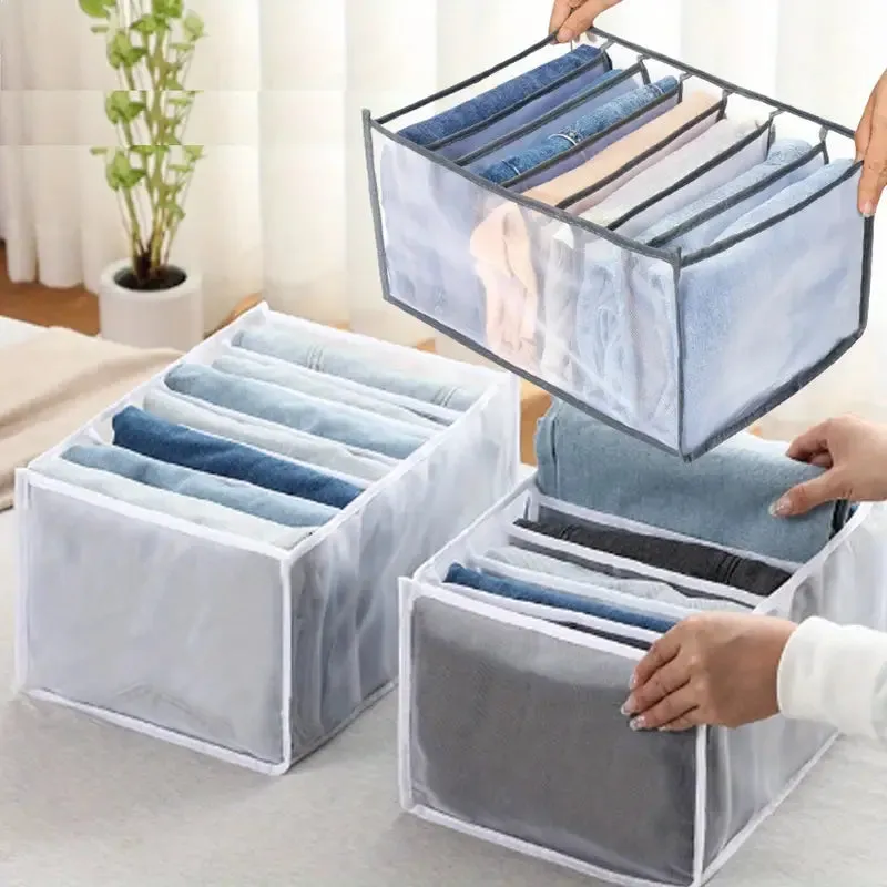 7 Grid Jeans Organizer / Wardrobe Organizer For Multiple Items