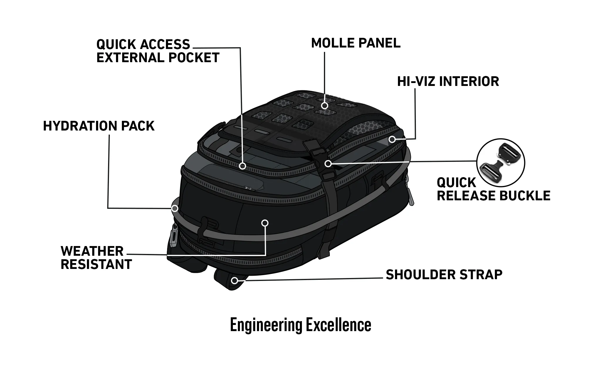 7L - Apex Adventure Touring Backpack with Hydration Pack