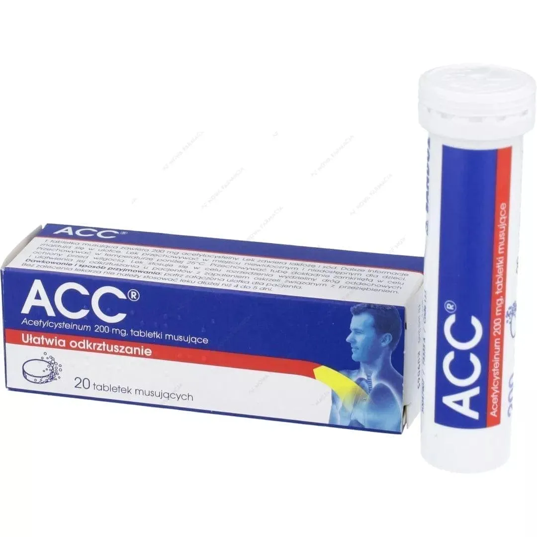 ACC 200 Max x 20 tabl. sparkling, acc lek, acc 200 mg