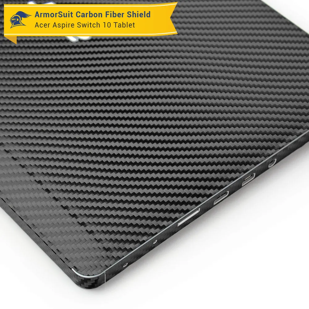 Acer Aspire Switch 10 (Model sw5-011) Screen Protector   Black Carbon Fiber Film Protector