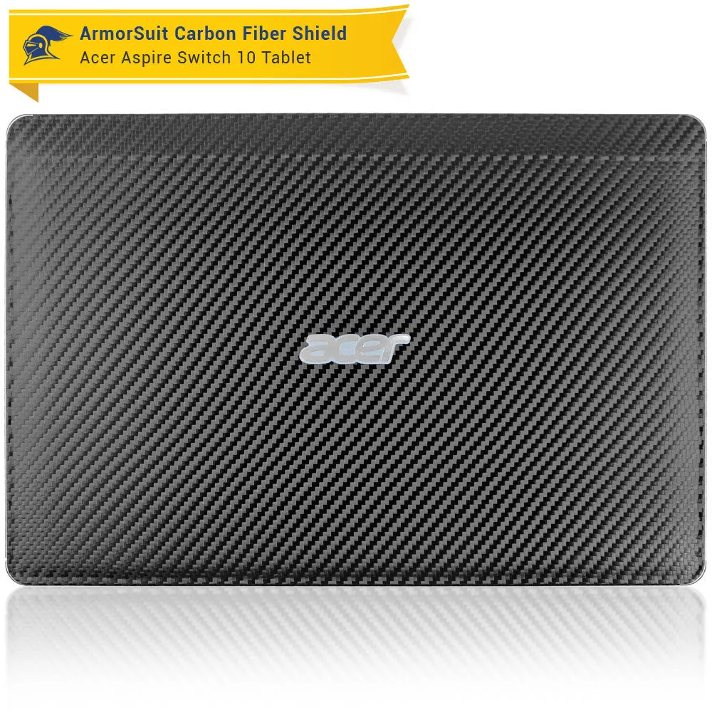 Acer Aspire Switch 10 (Model sw5-011) Screen Protector   Black Carbon Fiber Film Protector