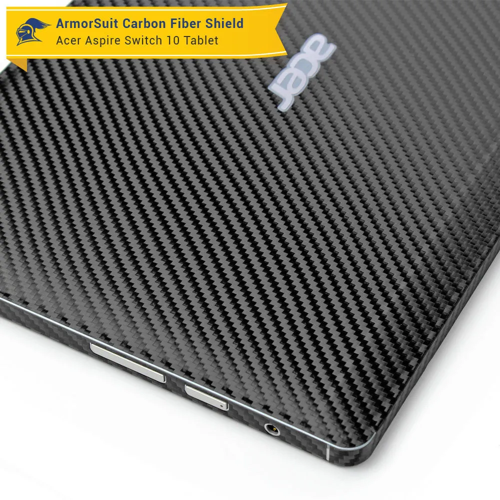 Acer Aspire Switch 10 (Model sw5-011) Screen Protector   Black Carbon Fiber Film Protector