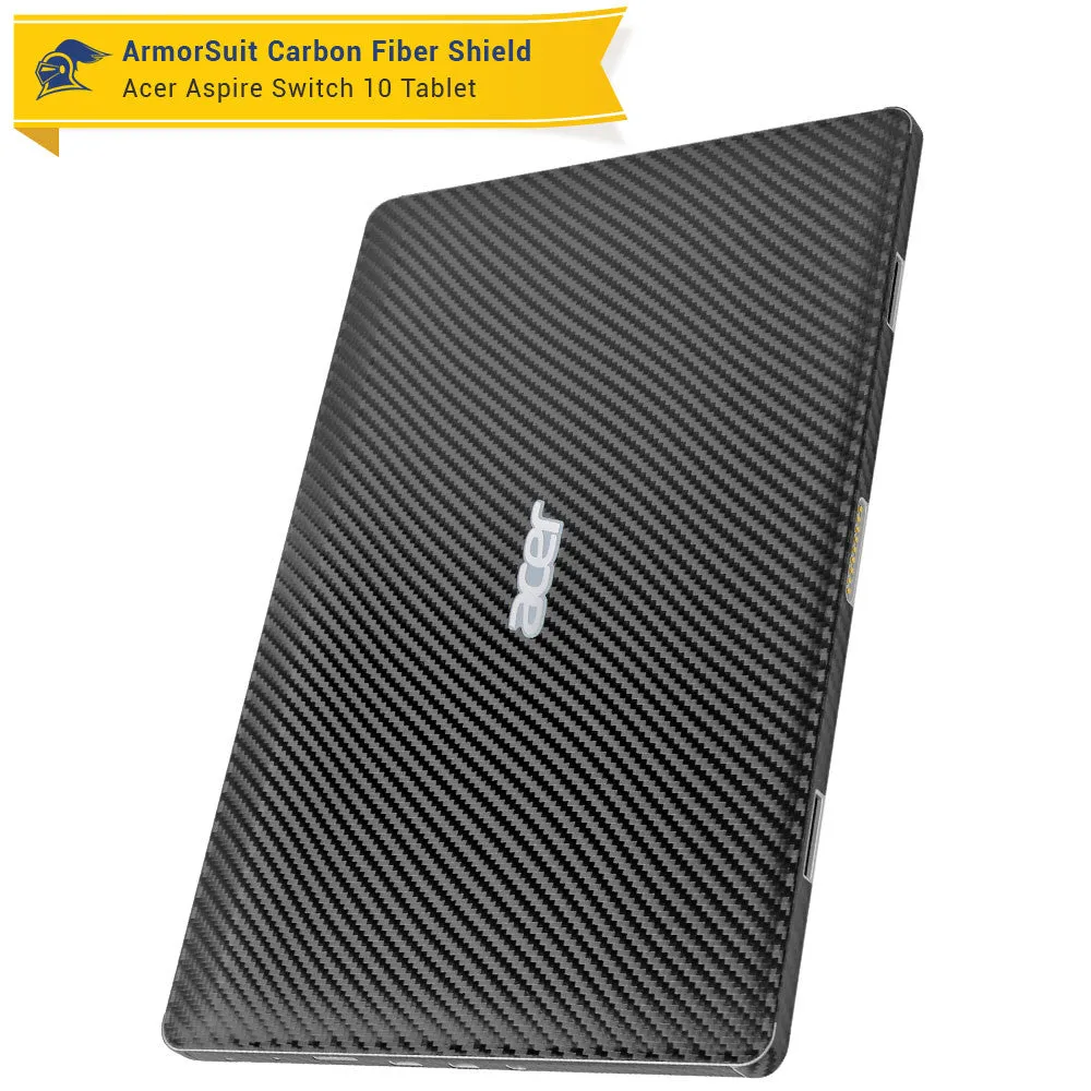 Acer Aspire Switch 10 (Model sw5-011) Screen Protector   Black Carbon Fiber Film Protector