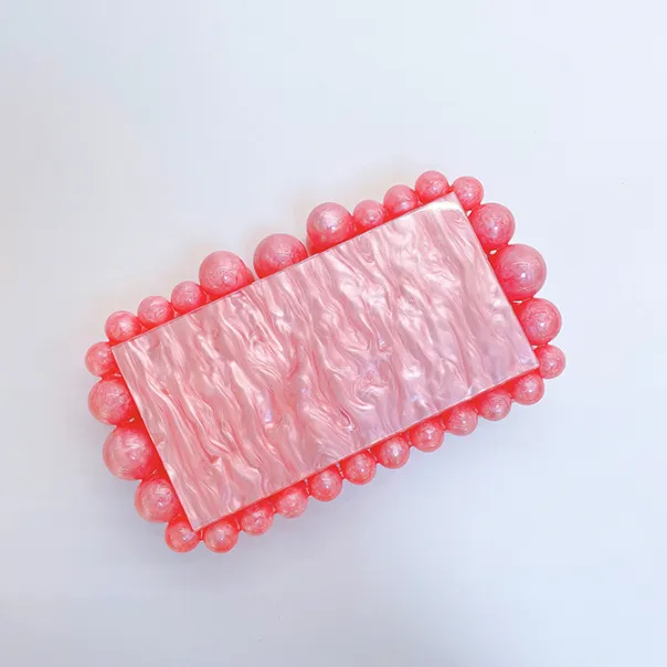 Acrylic Cloud Clutch Bag