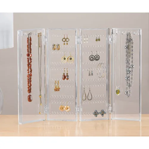 Acrylic Folding Earring and Necklace Holder