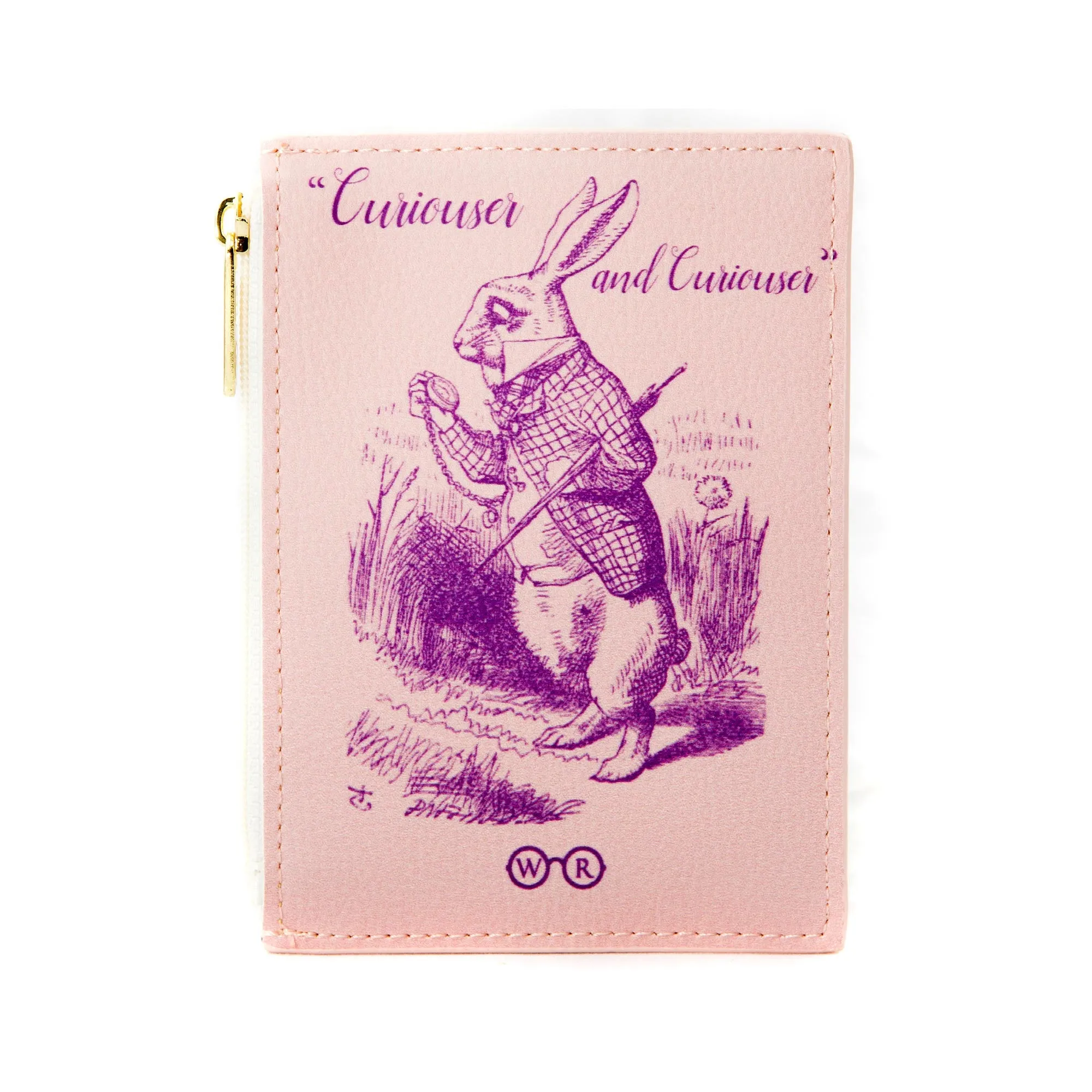 Alice in Wonderland Original Pink Book Coin Purse Wallet