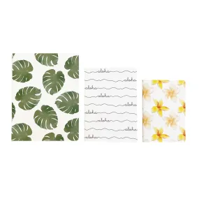 Aloha Saddle Stitch Notebooks, Set of 3