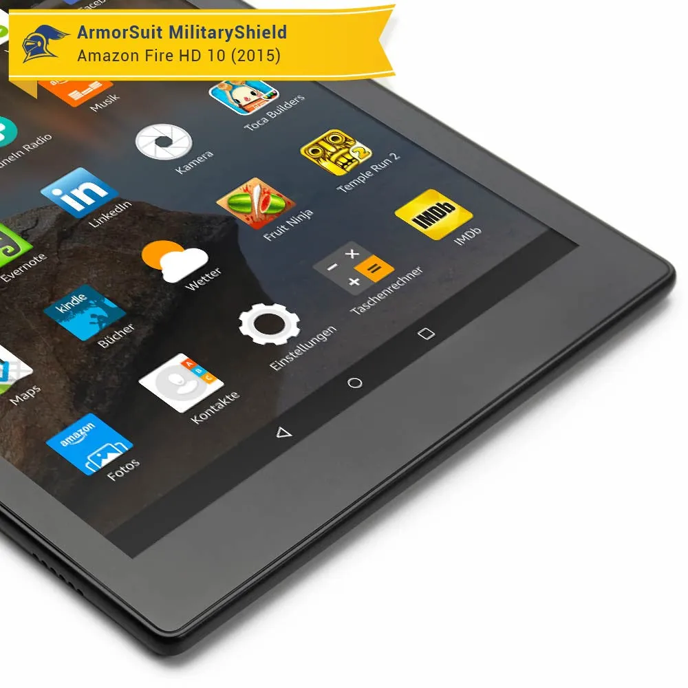 Amazon Fire HD 10 Clear Screen Protector (10.1" - 2015 Edition)