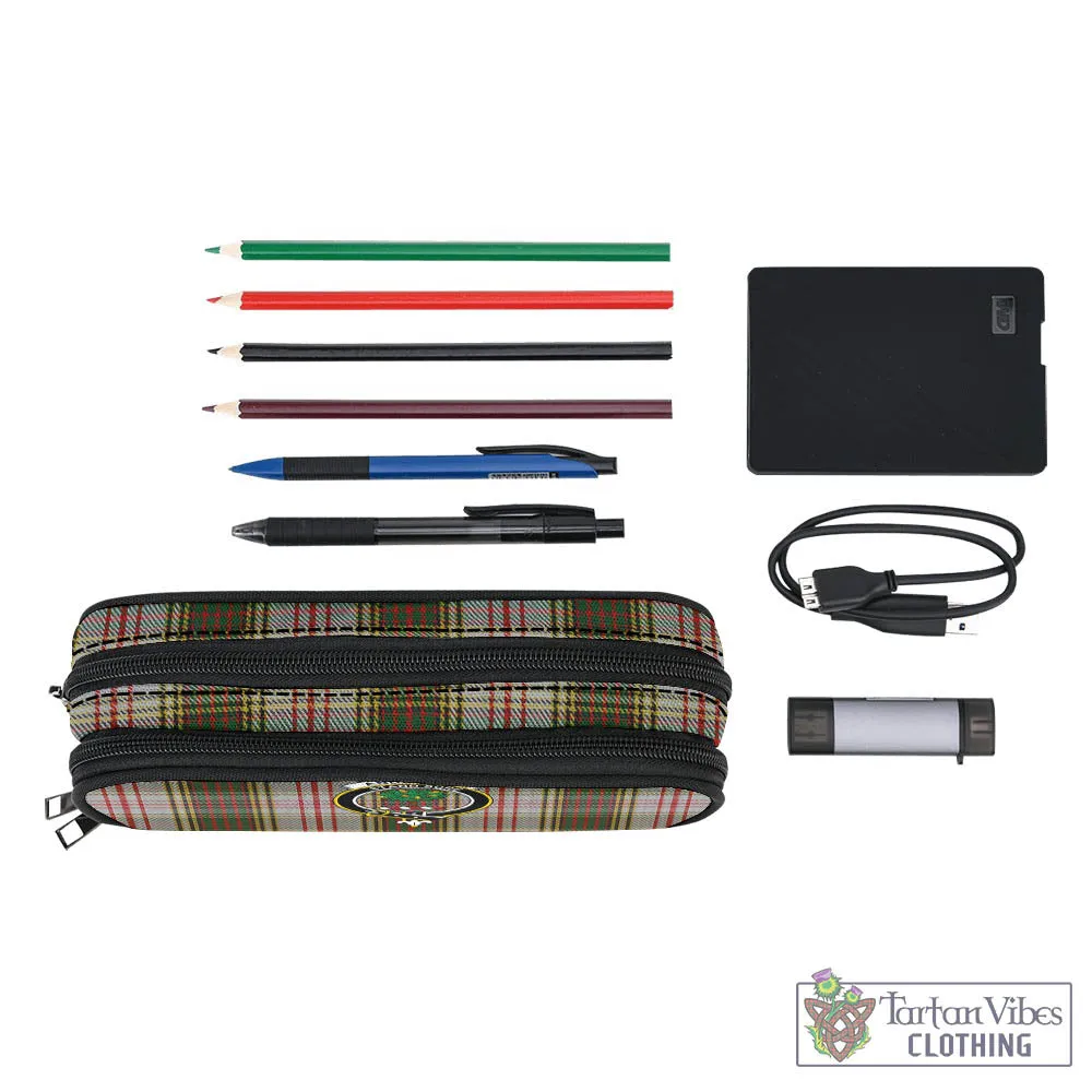 Anderson Dress Tartan Pen and Pencil Case with Family Crest