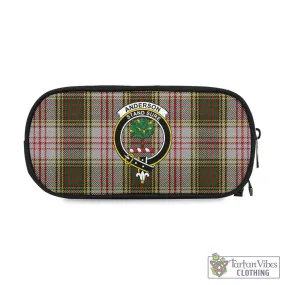 Anderson Dress Tartan Pen and Pencil Case with Family Crest