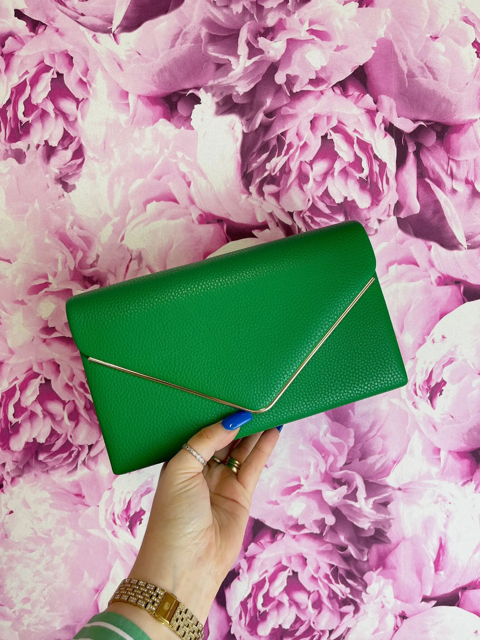 Anna Envelope Clutch Bag (Various Colours)