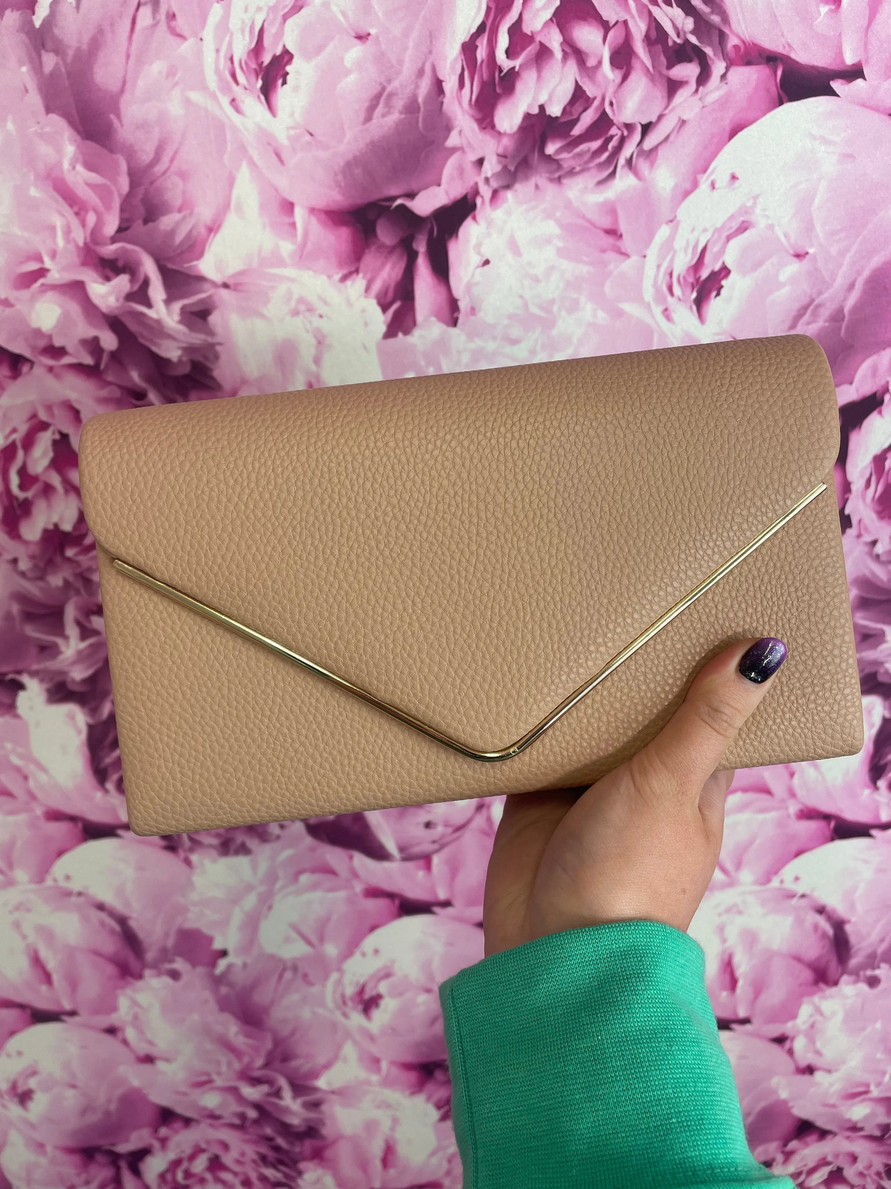 Anna Envelope Clutch Bag (Various Colours)