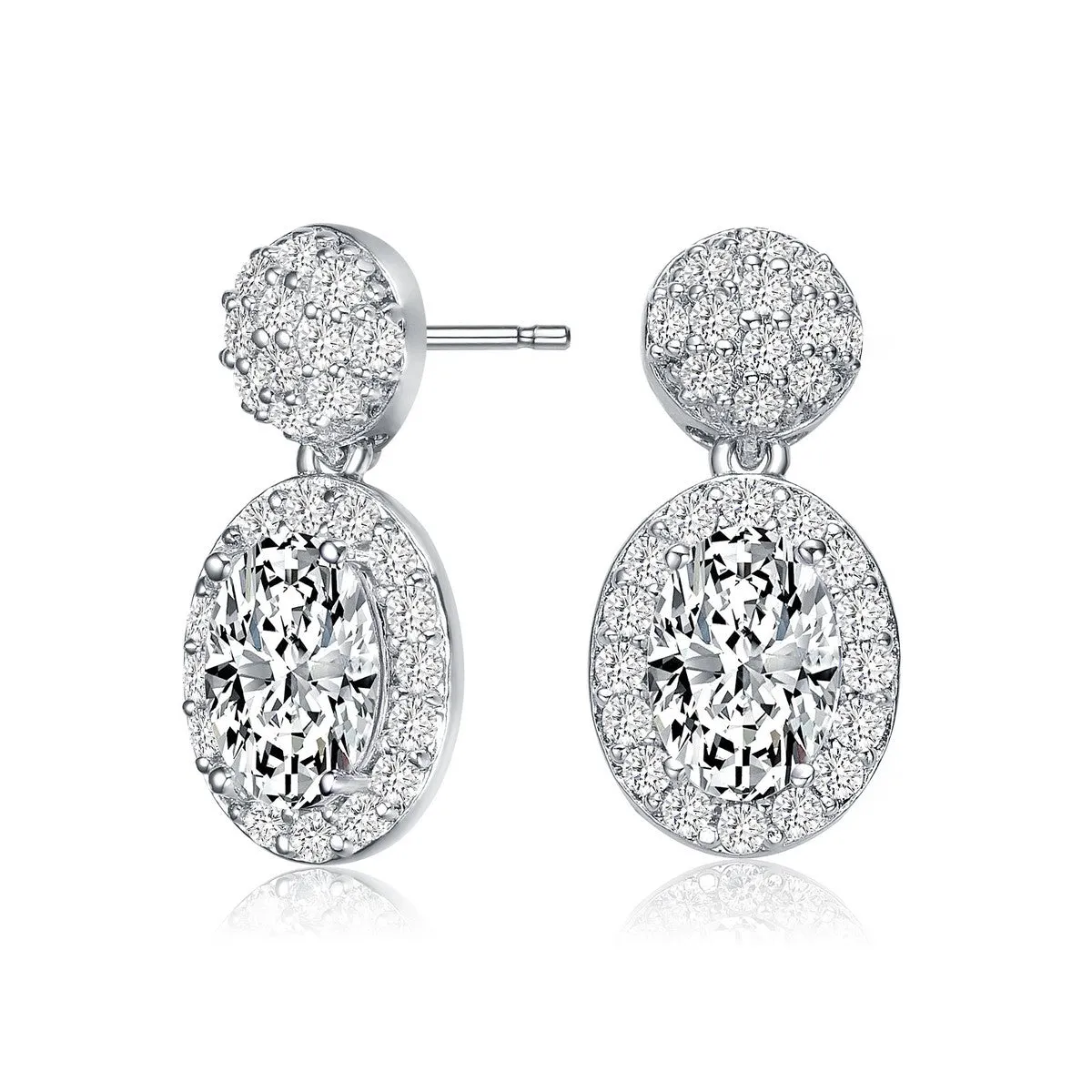 Antoinette Double Oval Stud Earrings