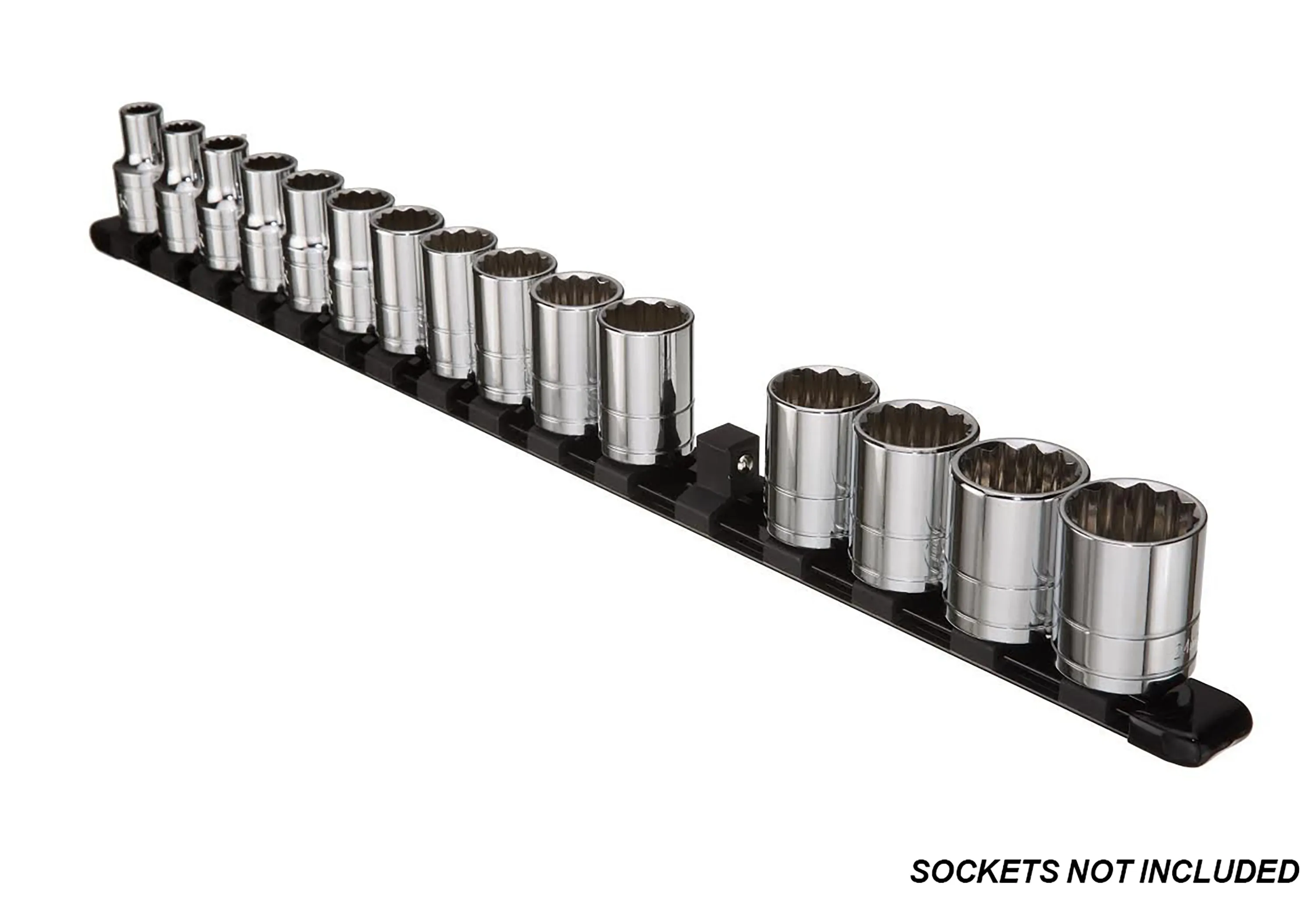 ARES 70086 - 1/2" Black Aluminum Socket Rail