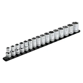 ARES 70086 - 1/2" Black Aluminum Socket Rail