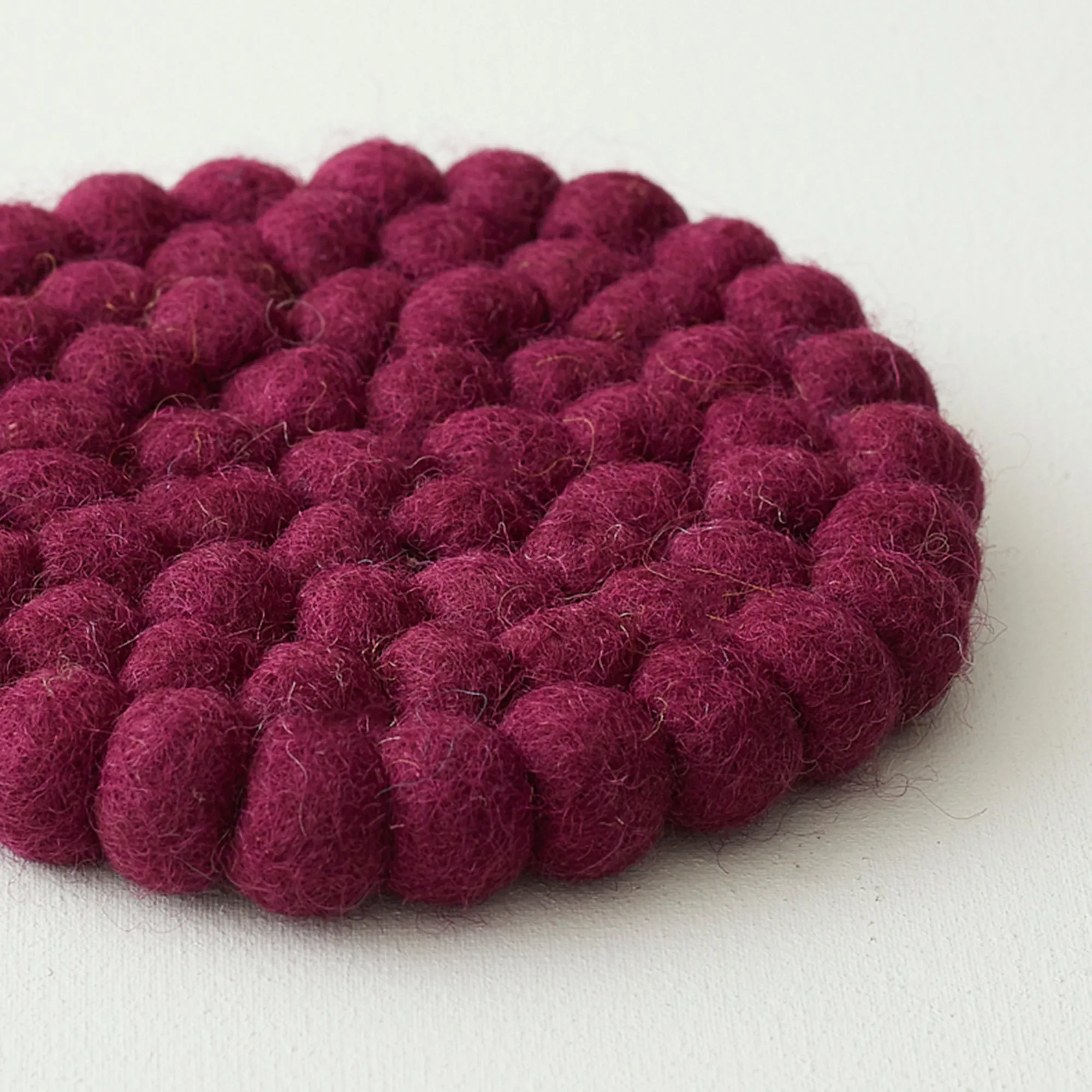 ASIK Handmade Eco Felt Ball Coaster Vase Mat