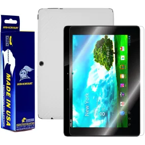 ASUS Transformer Pad TF300 Screen Protector   White Carbon Fiber Skin Protector