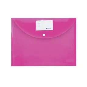 Atlas Spots Document Bag With Card And Button Pink