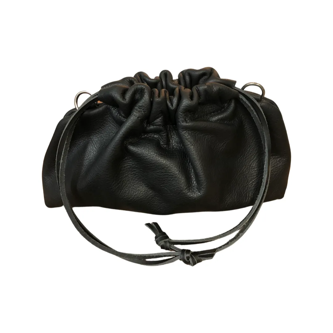 B02 drawstring  crossbody clutch