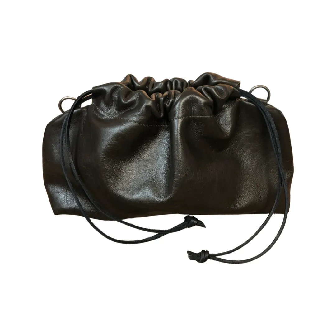 B02 drawstring  crossbody clutch