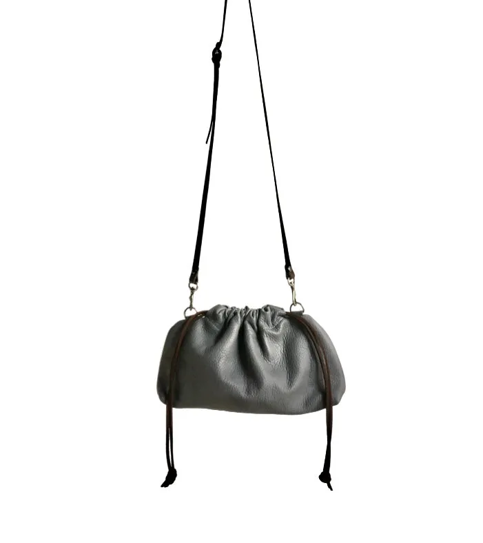 B02 drawstring  crossbody clutch