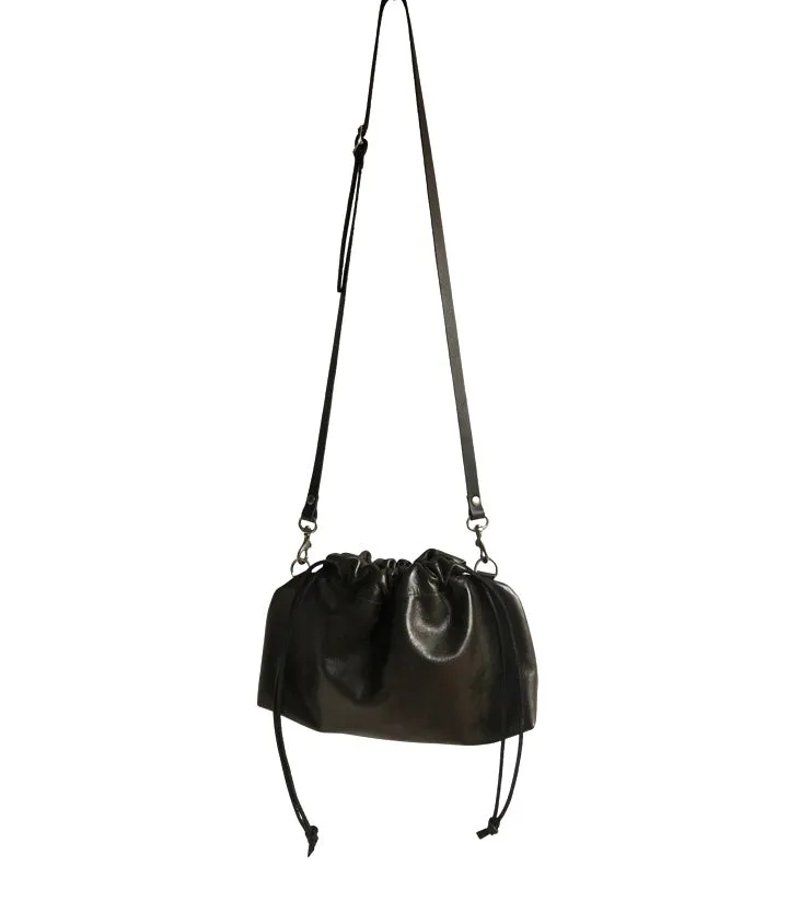 B02 drawstring  crossbody clutch