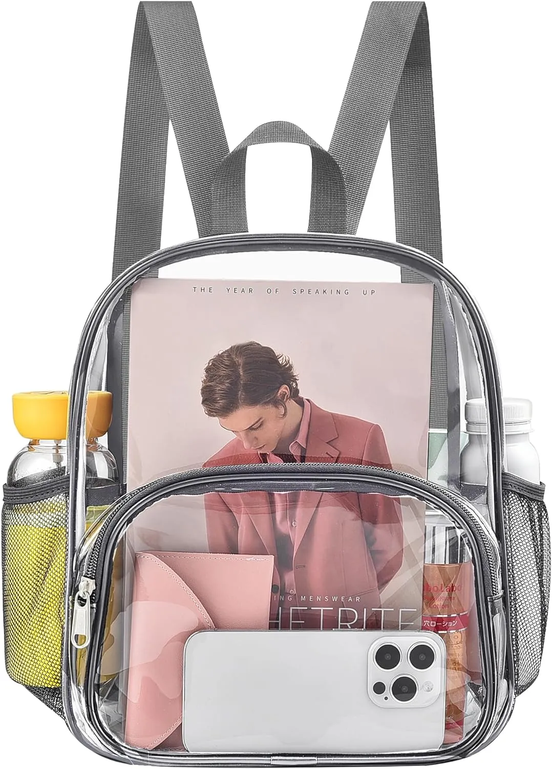 Back To School Black Clear Backpack