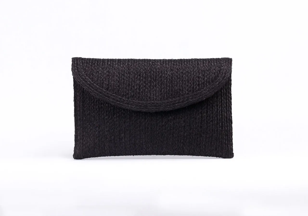 Bangkok Craft - Sisal Clutch Bag (Black)