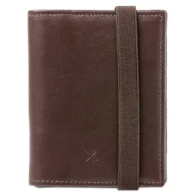 Barber Shop "Pixie" Leather Memory & Credit Card Organiser (Dark Brown)