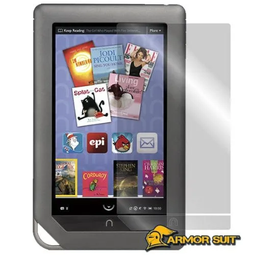 BARNES & NOBLE NOOK COLOR Screen Protector   Black Carbon Fiber Skin Protector