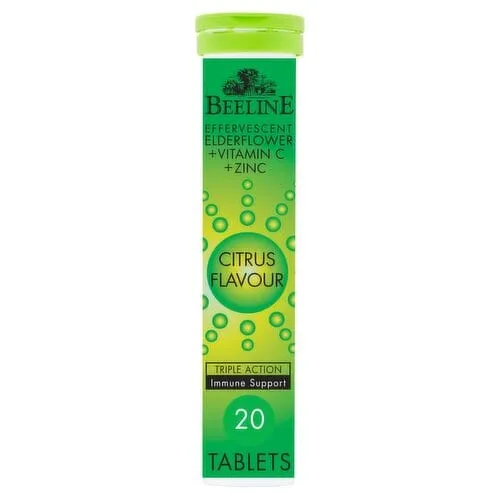 Beeline Effervescent Elderflower, Vitamin C & Zinc (20)