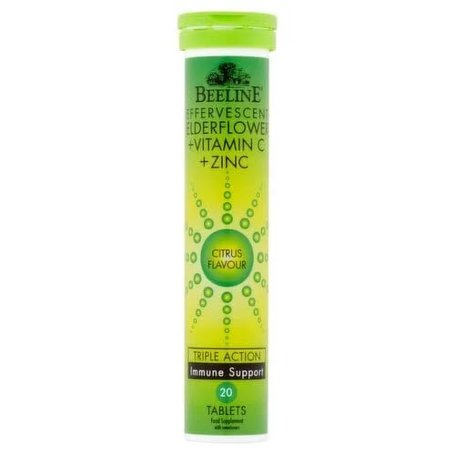 Beeline Effervescent Elderflower, Vitamin C & Zinc (20)