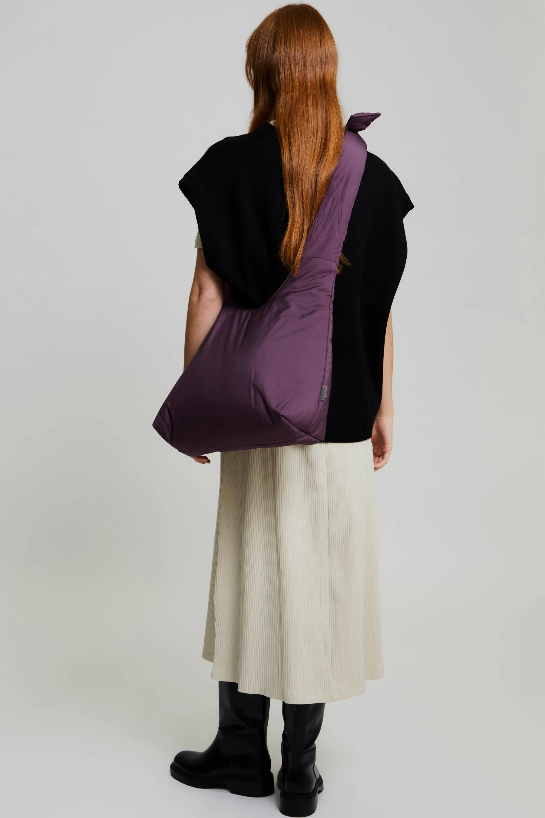 Biwa Puffy Bag Plum