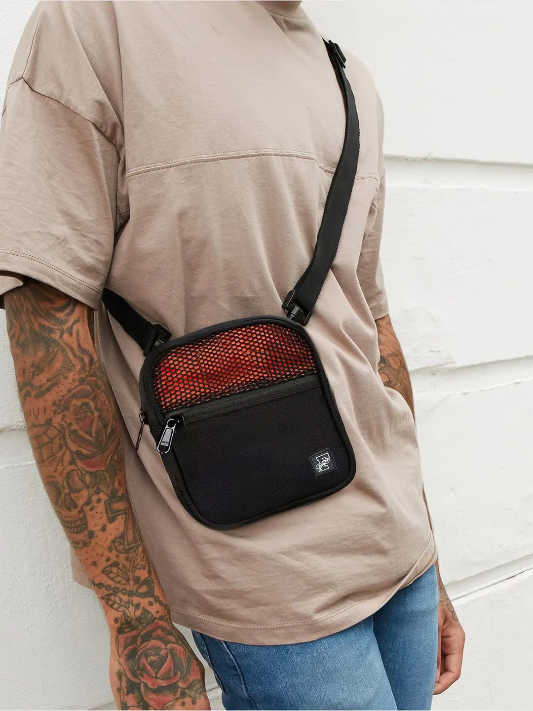 Black & Orange Sling Bag