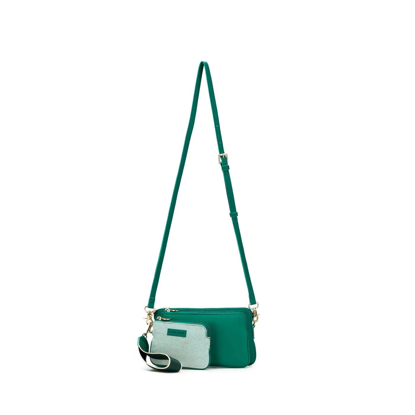 Black Caviar Design Destiny Crossbody Handbag - Green