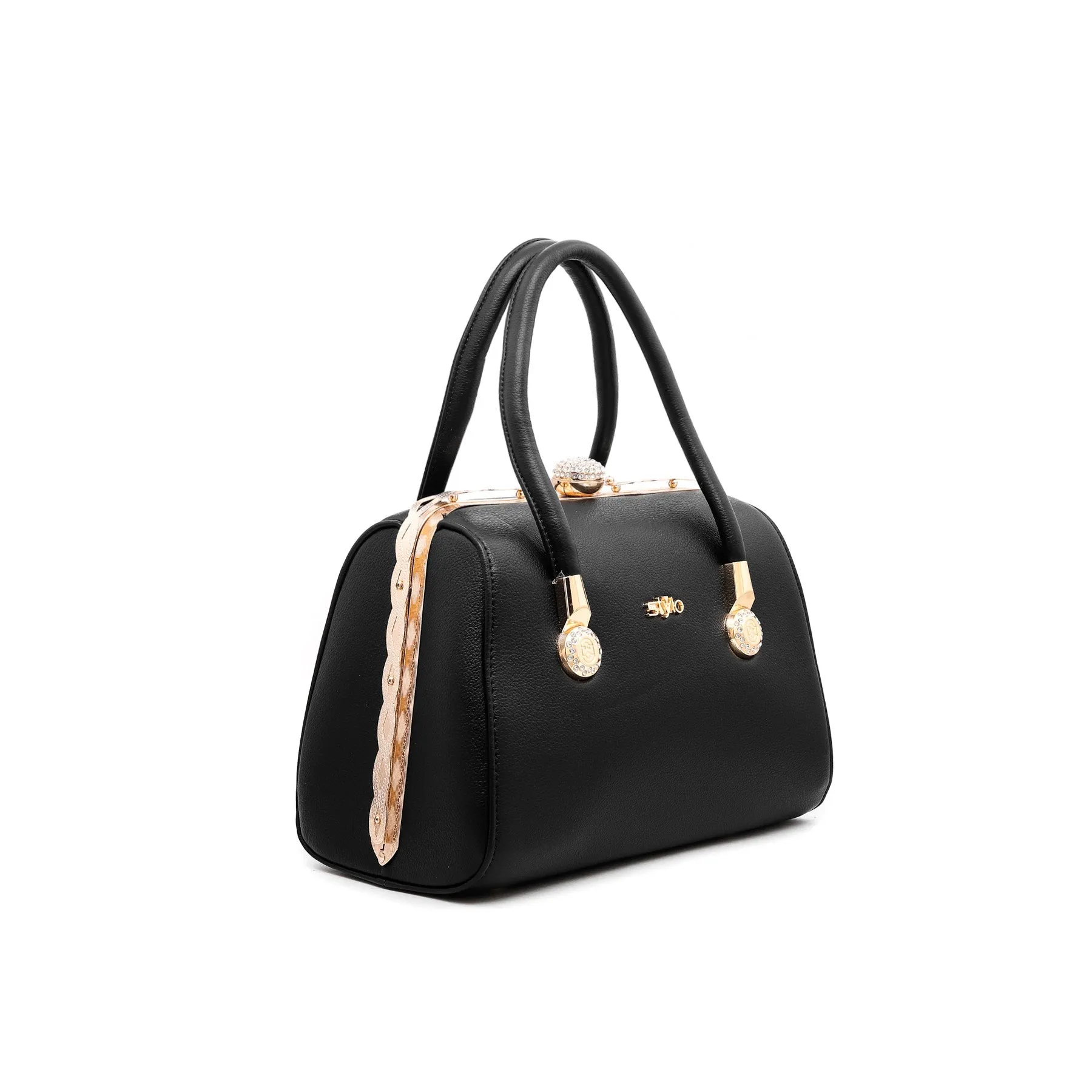 Black Fancy Hand Bag P35824