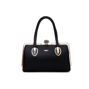 Black Fancy Hand Bag P35826