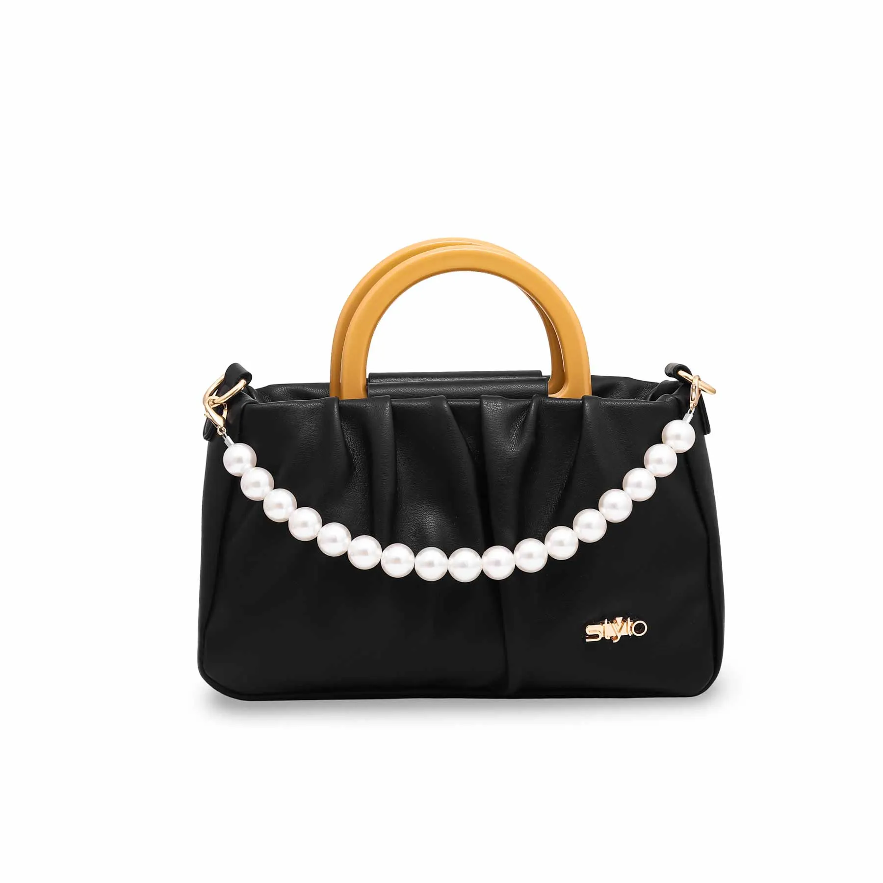 Black Formal Hand Bag P36064