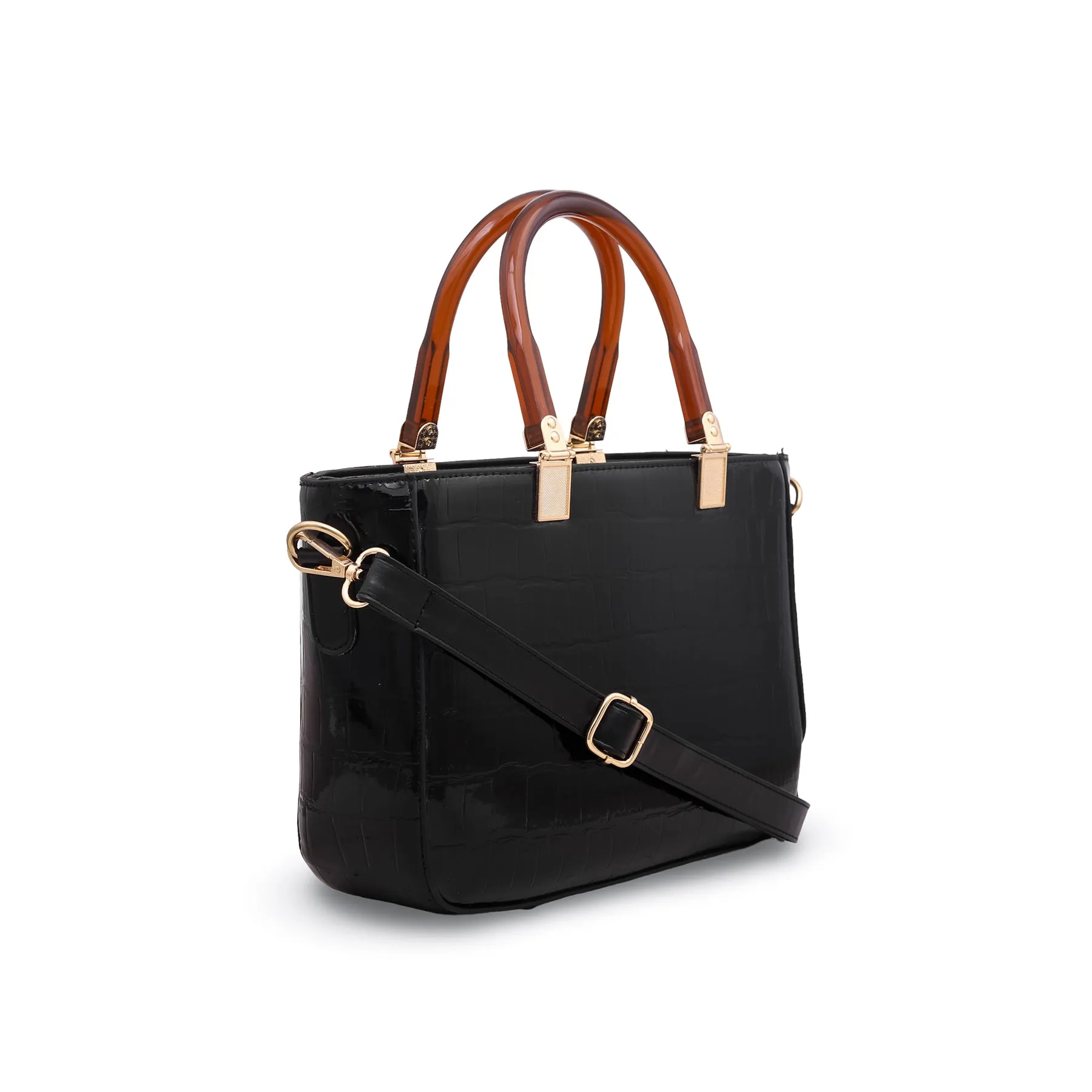 Black Formal Hand Bag P55509