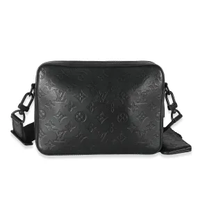 Black Monogram Shadow Duo Messenger