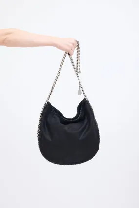 Black Round Falabella Crossbody Bag